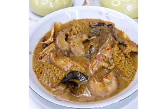 White Soup(Ofe Nsala) with Assorted Meat